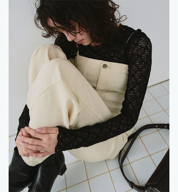 titivate「キャミソールデニムオールインワン」|デニム|