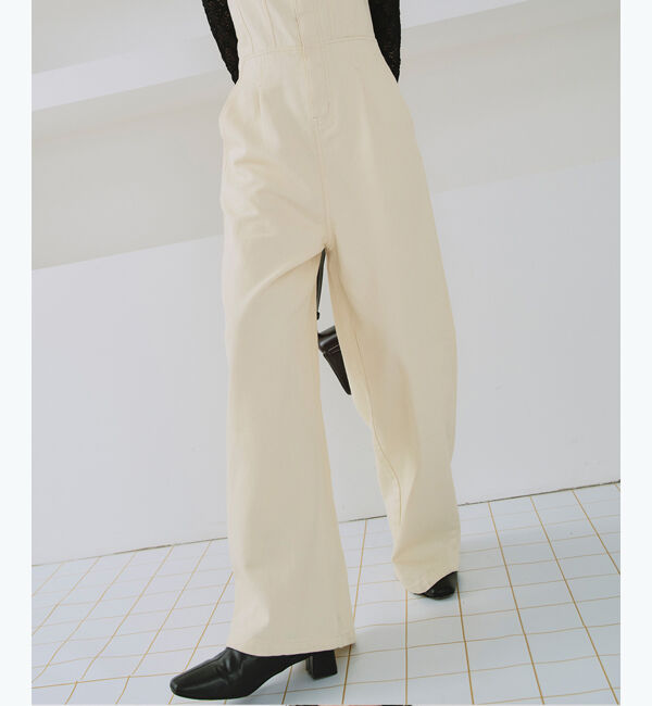 titivate「キャミソールデニムオールインワン」|デニム|