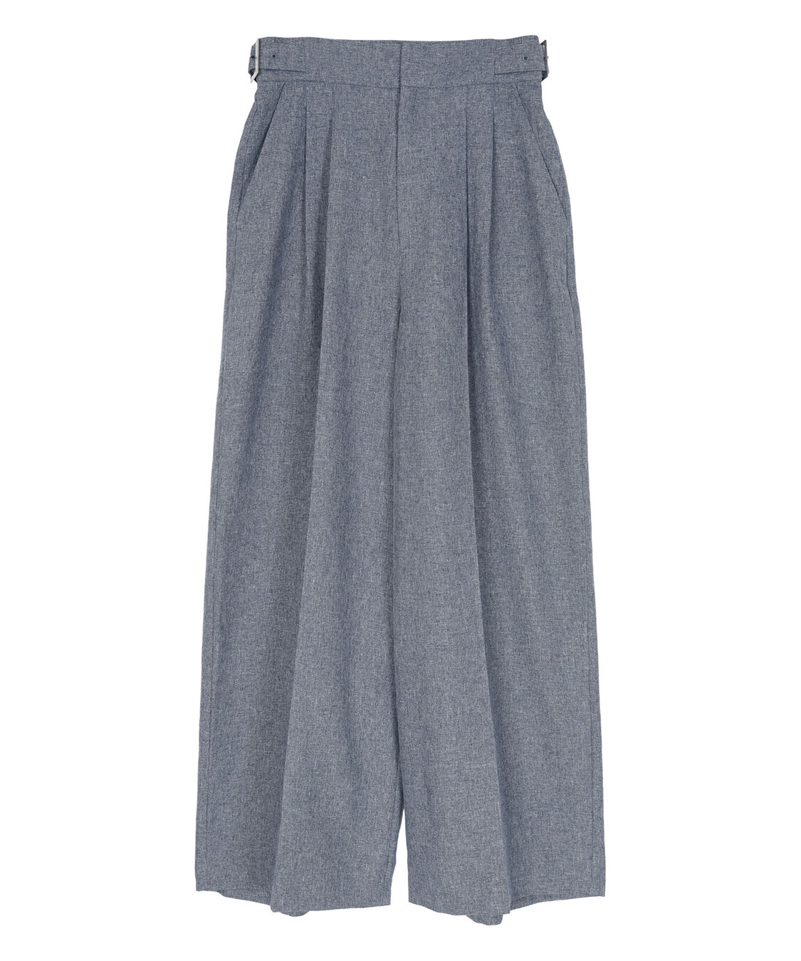 ur's「リネンライクサイドベルトデザインタックワイドパンツ」|スラックス|