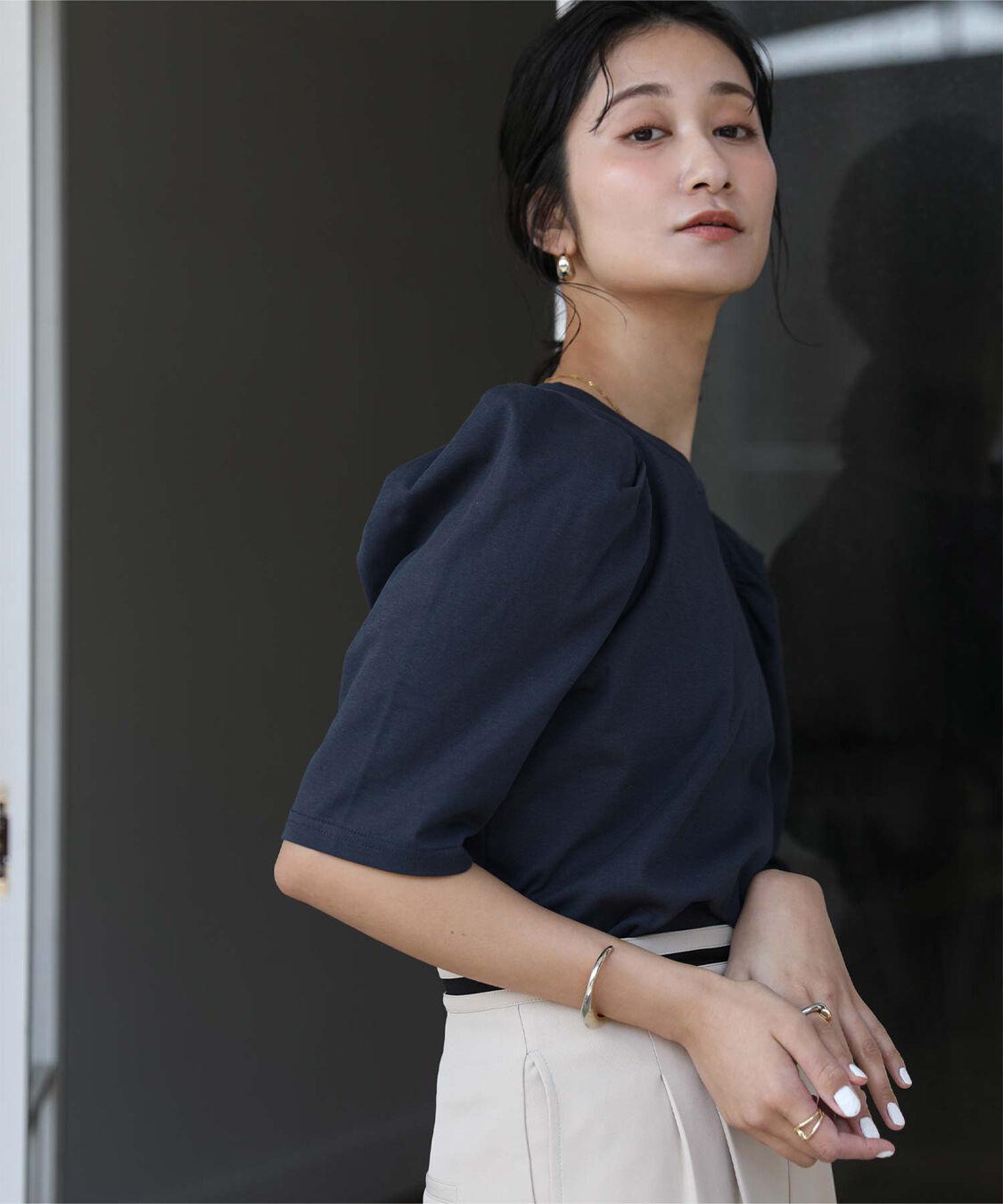 ur's「汗染み防止パフスリーブTシャツ」|Tシャツ・カットソー|