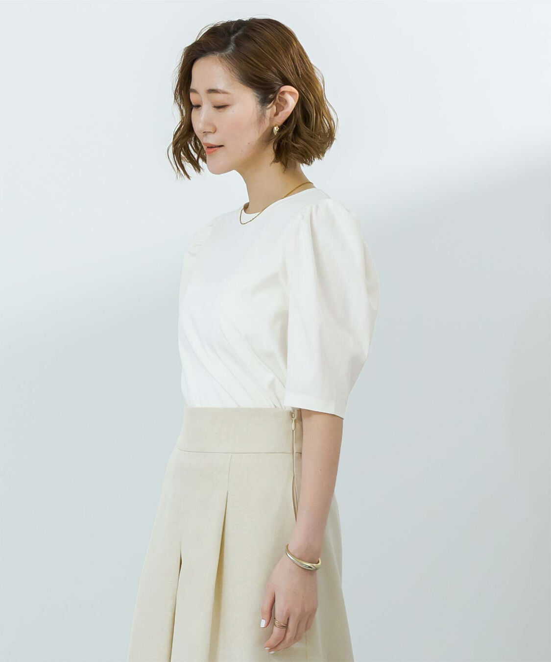 ur's「汗染み防止パフスリーブTシャツ」|Tシャツ・カットソー|