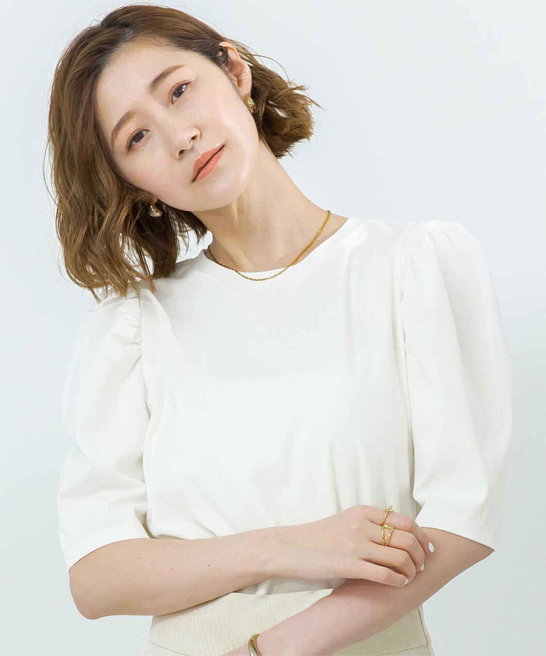 ur's「汗染み防止パフスリーブTシャツ」|Tシャツ・カットソー|