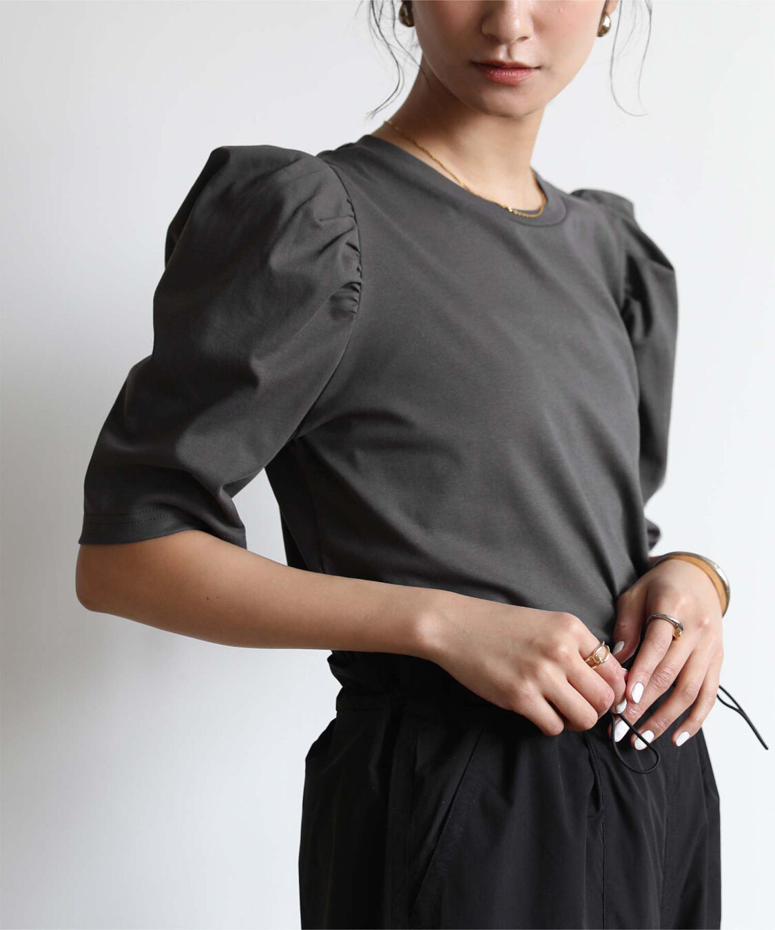 ur's「汗染み防止パフスリーブTシャツ」|Tシャツ・カットソー|