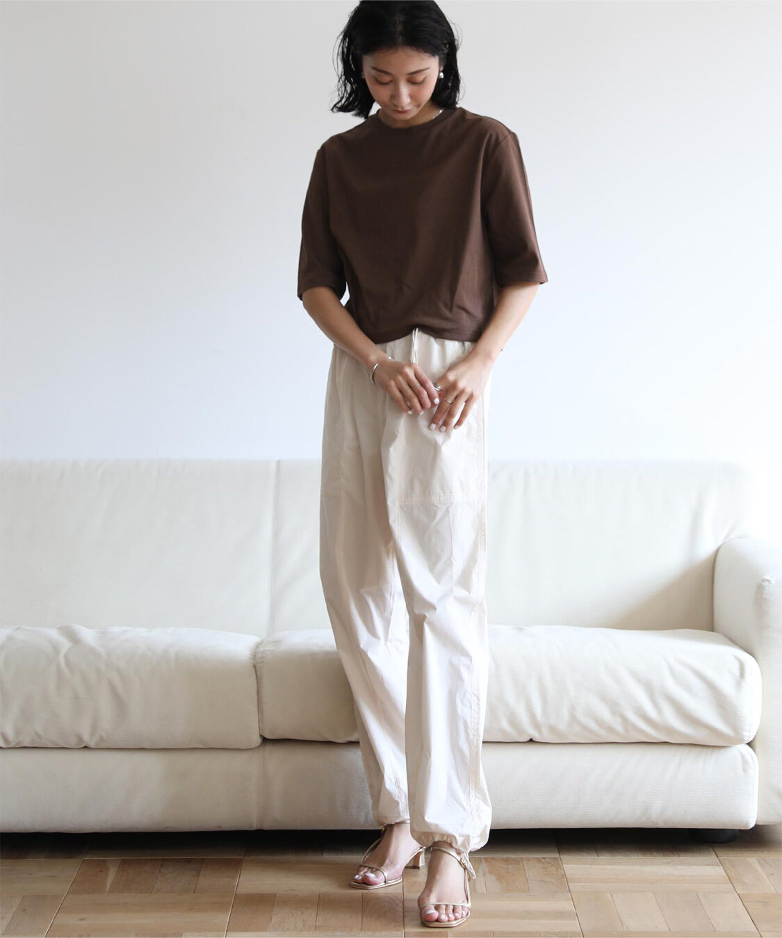 ur's「汗染み防止クロップドTシャツ」|Tシャツ・カットソー|