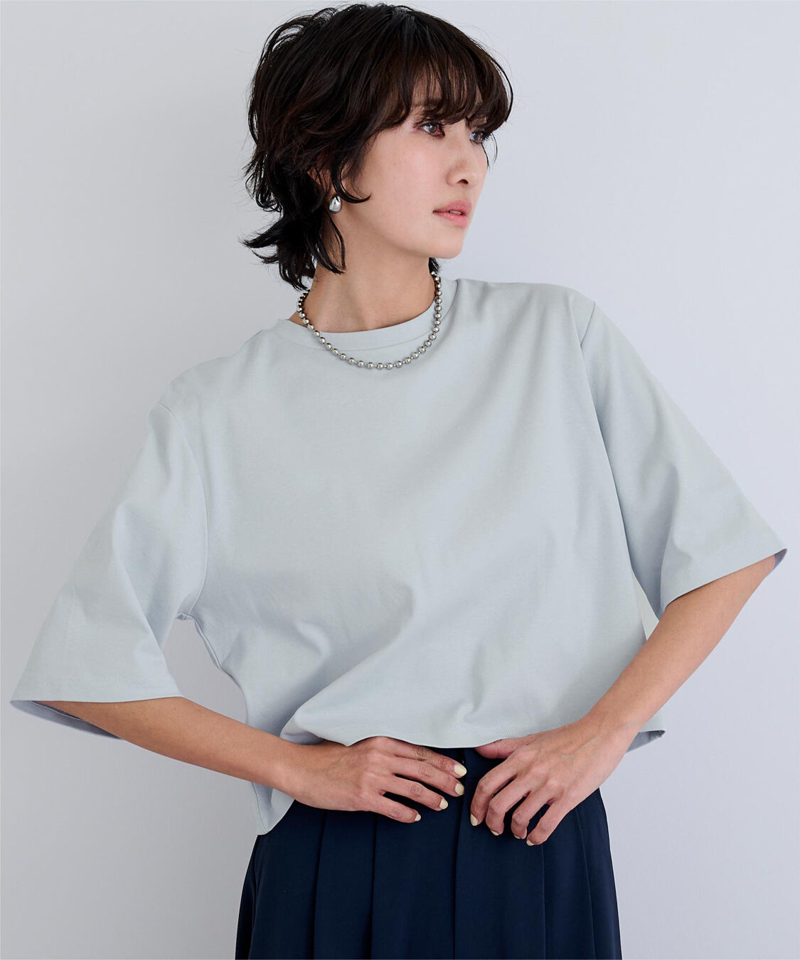 ur's「汗染み防止クロップドTシャツ」|Tシャツ・カットソー|