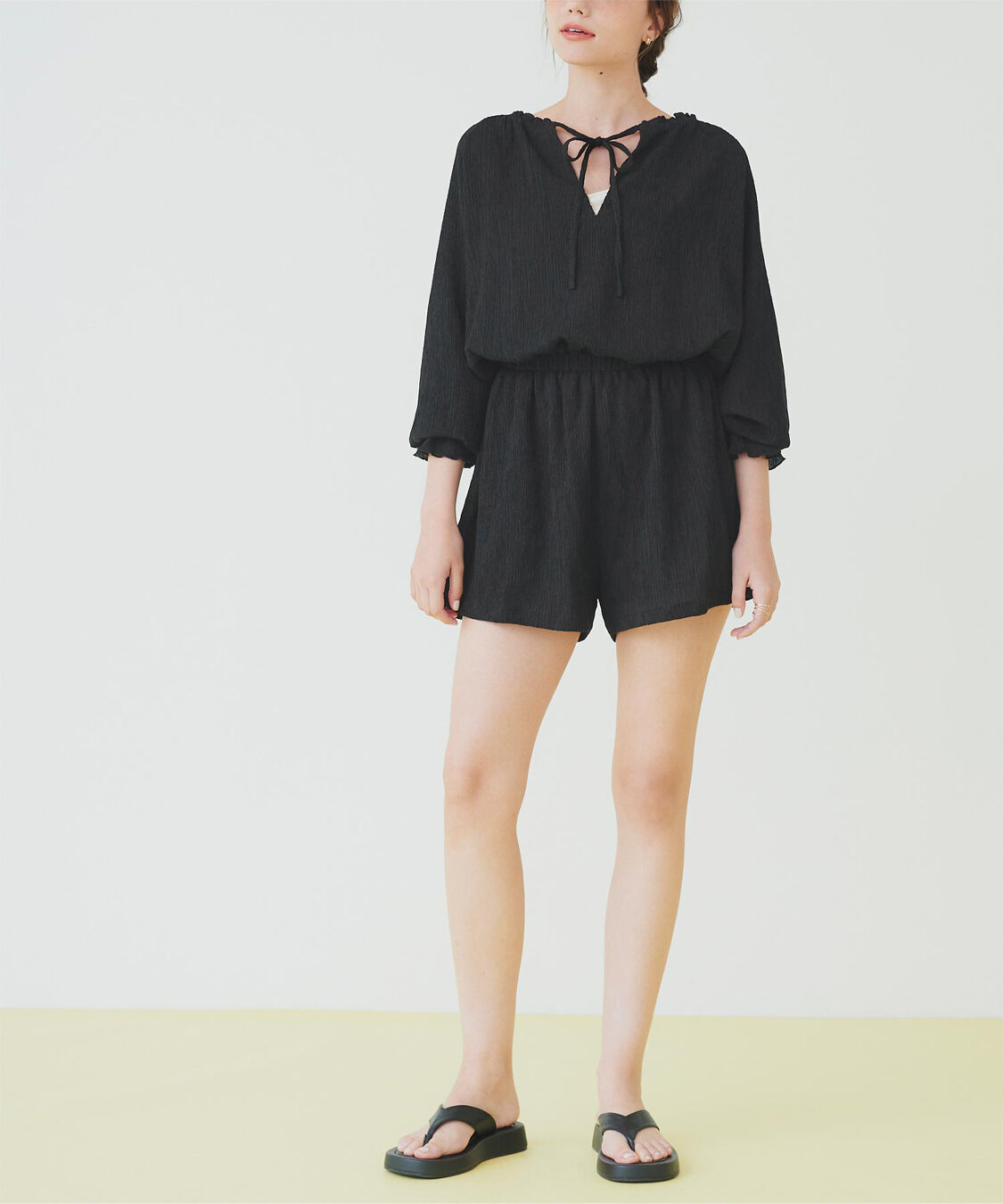 SEA DRESS「リラックス長袖オールインワン/ラッシュガード」|コンビネゾン|