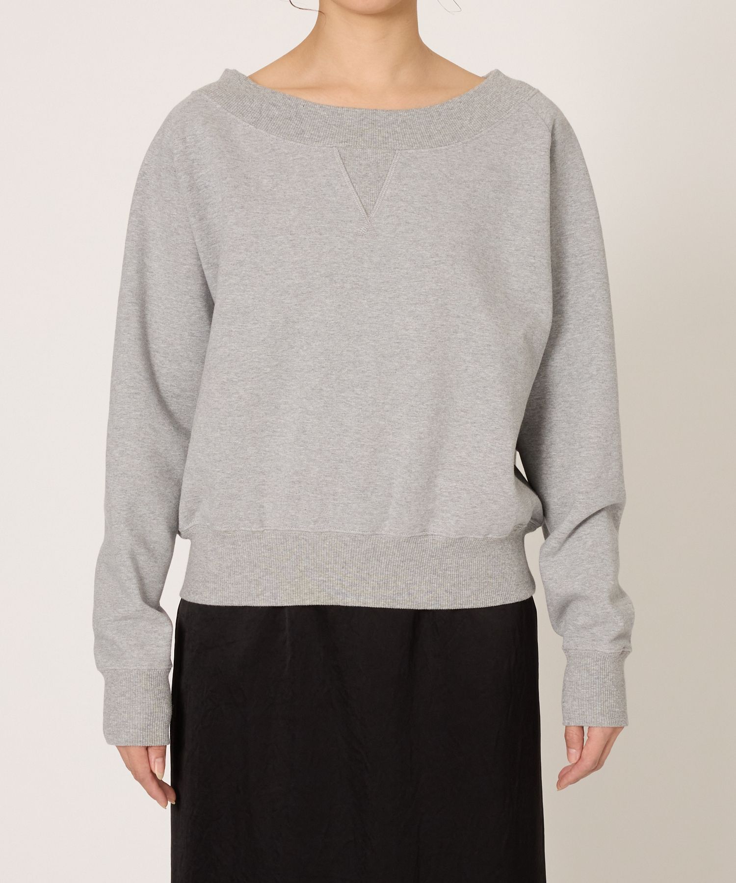 BABYLONE「ボ－トネック裏毛プルオーバー」|スウェット・ジャージ|