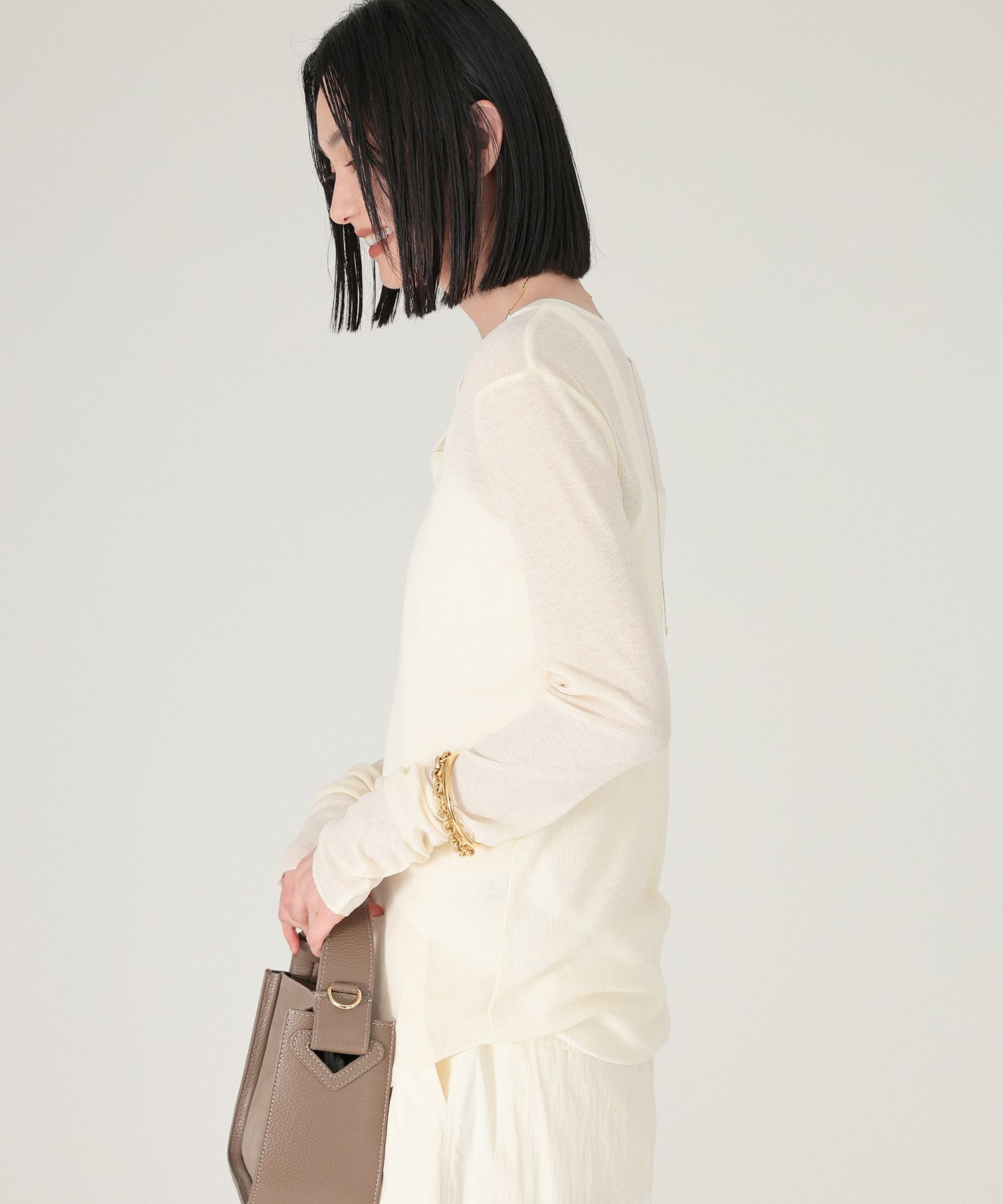 BABYLONE「2WAYストレッチウールテレコ」|Tシャツ・カットソー|