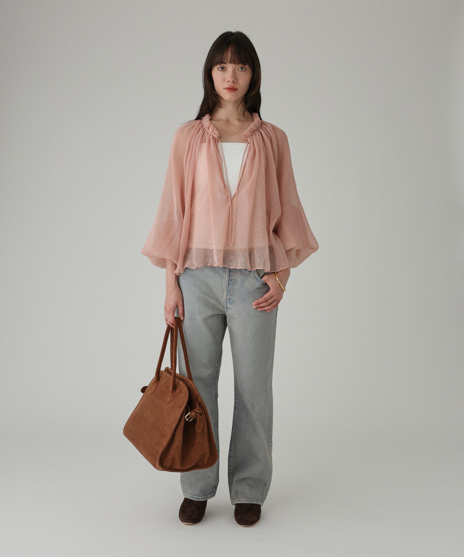 BABYLONE「2WAY楊柳ブラウス」|シャツ・ブラウス|