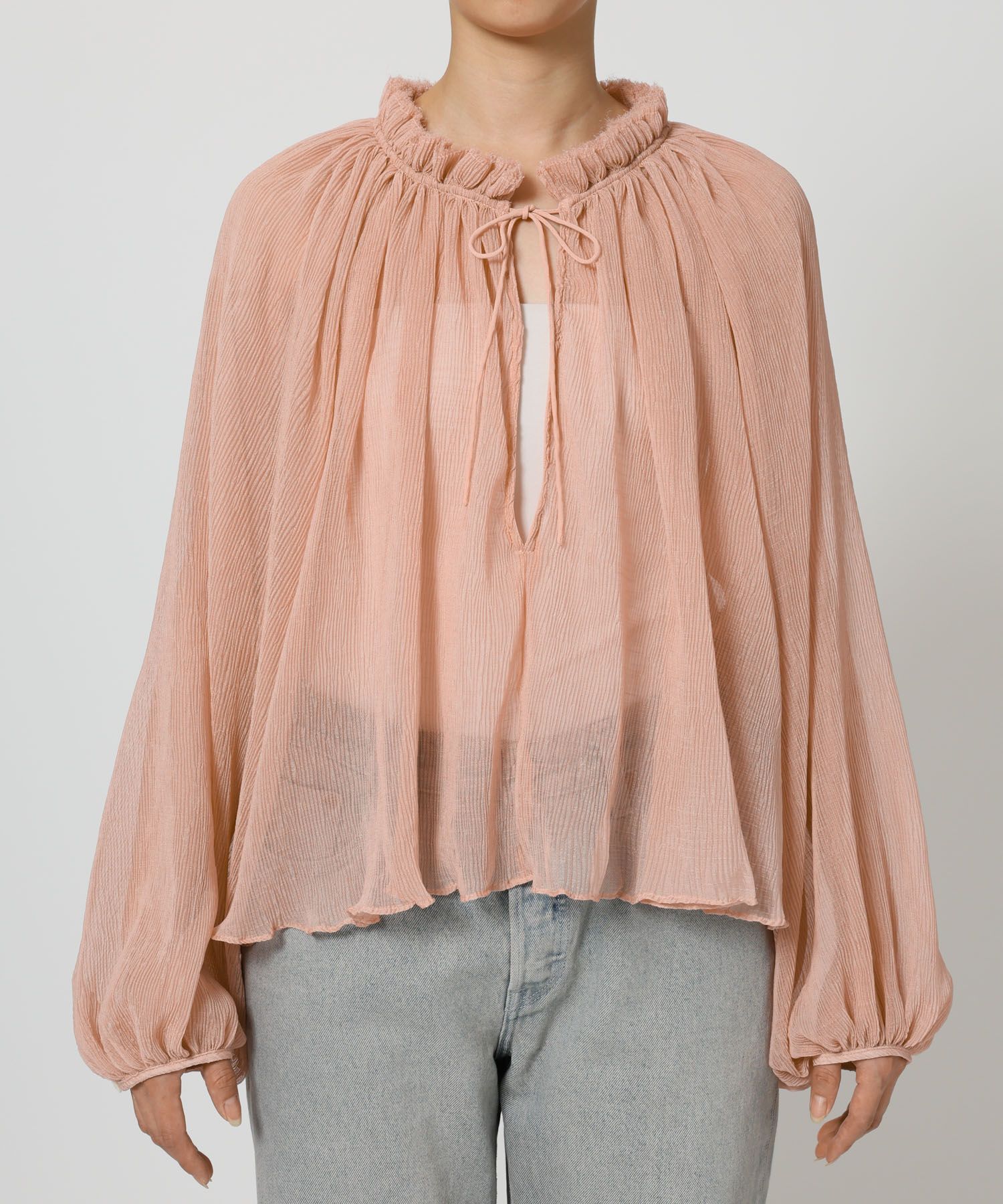 BABYLONE「2WAY楊柳ブラウス」|シャツ・ブラウス|