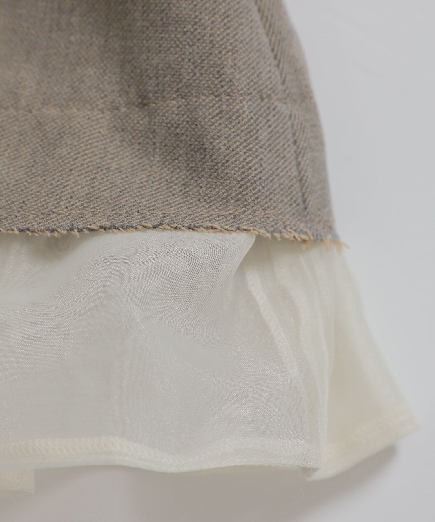 BABYLONE「ヘムレイヤードブラウス」|シャツ・ブラウス|