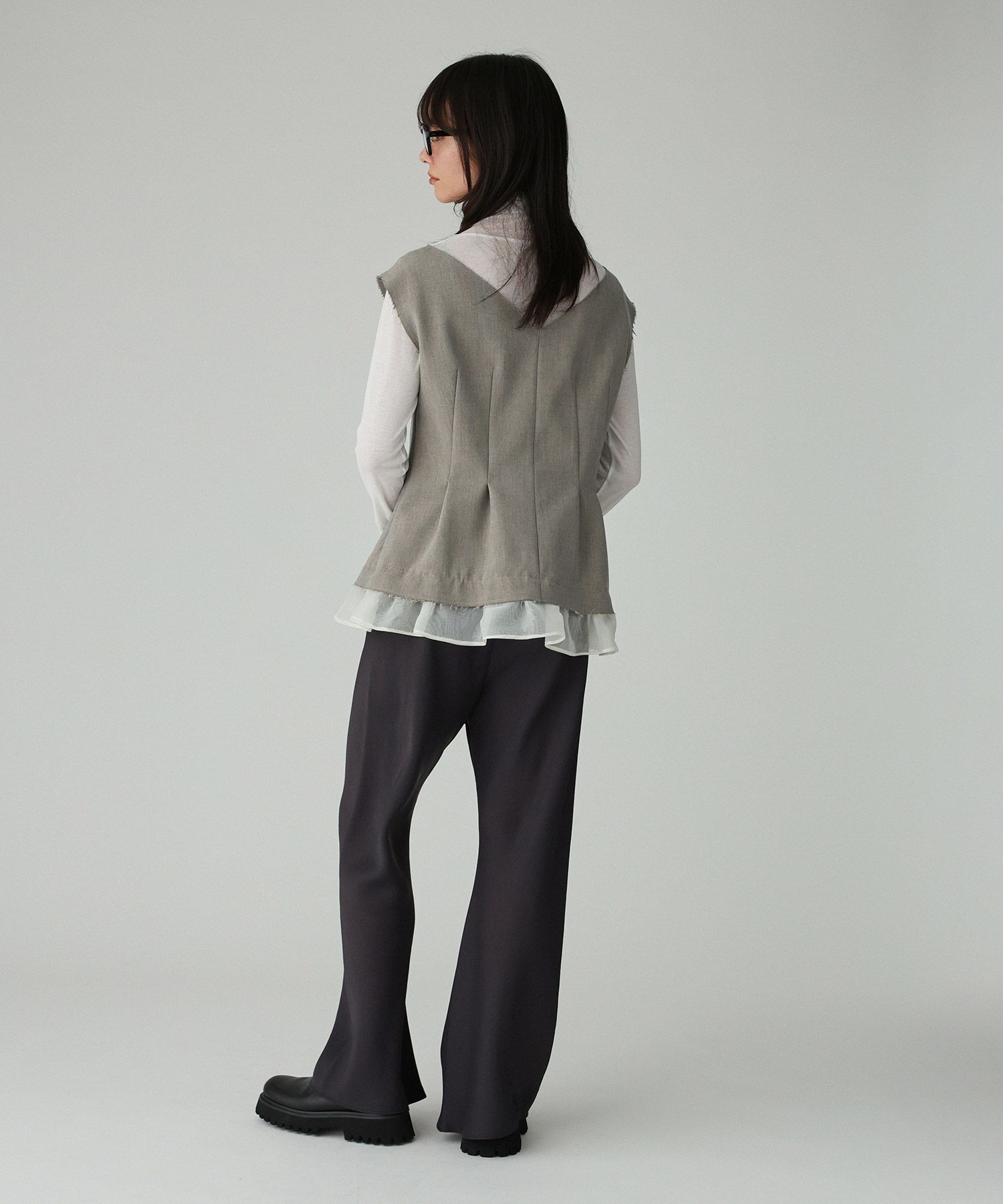 BABYLONE「ヘムレイヤードブラウス」|シャツ・ブラウス|