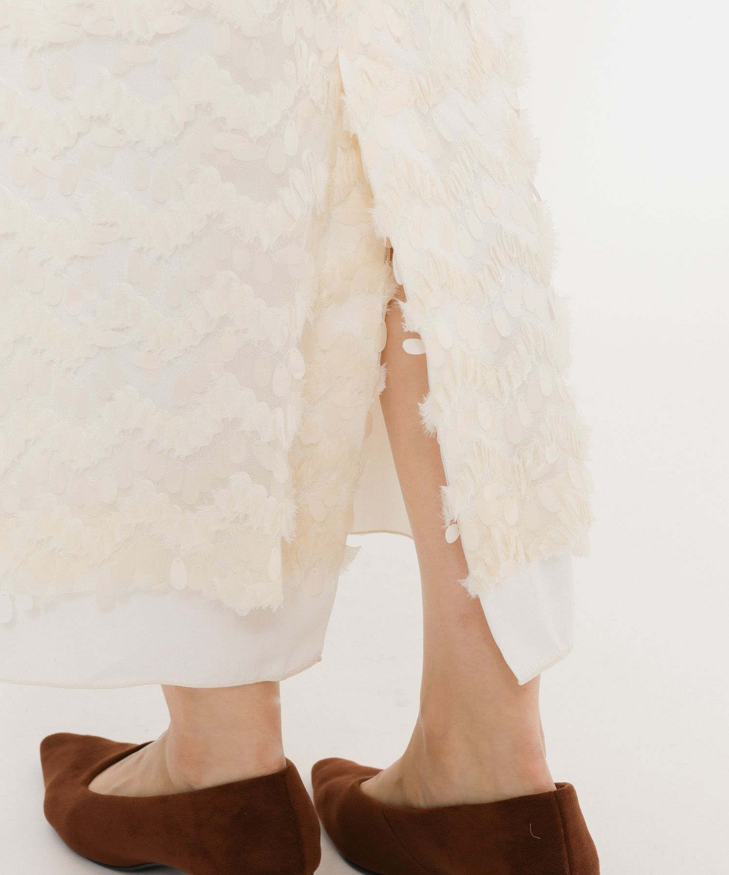 BABYLONE「フェザースパンコールスカート」|スカート|