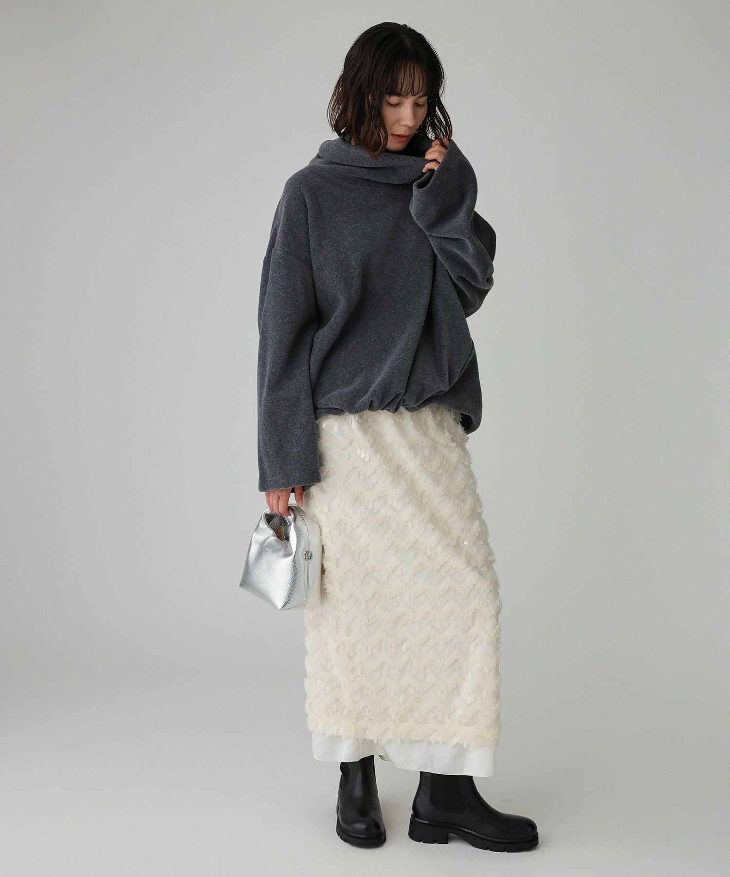 BABYLONE「フェザースパンコールスカート」|スカート|