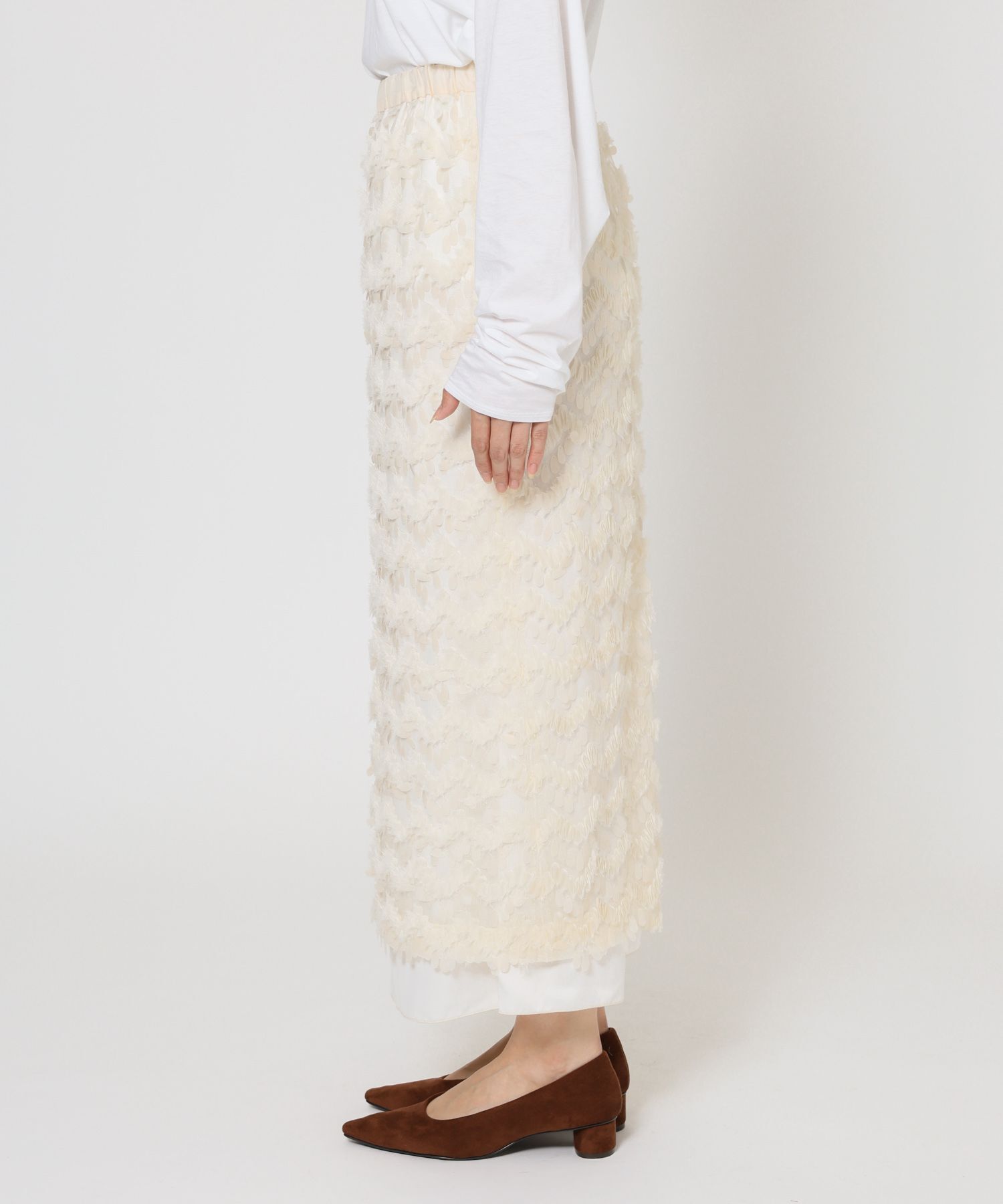 BABYLONE「フェザースパンコールスカート」|スカート|