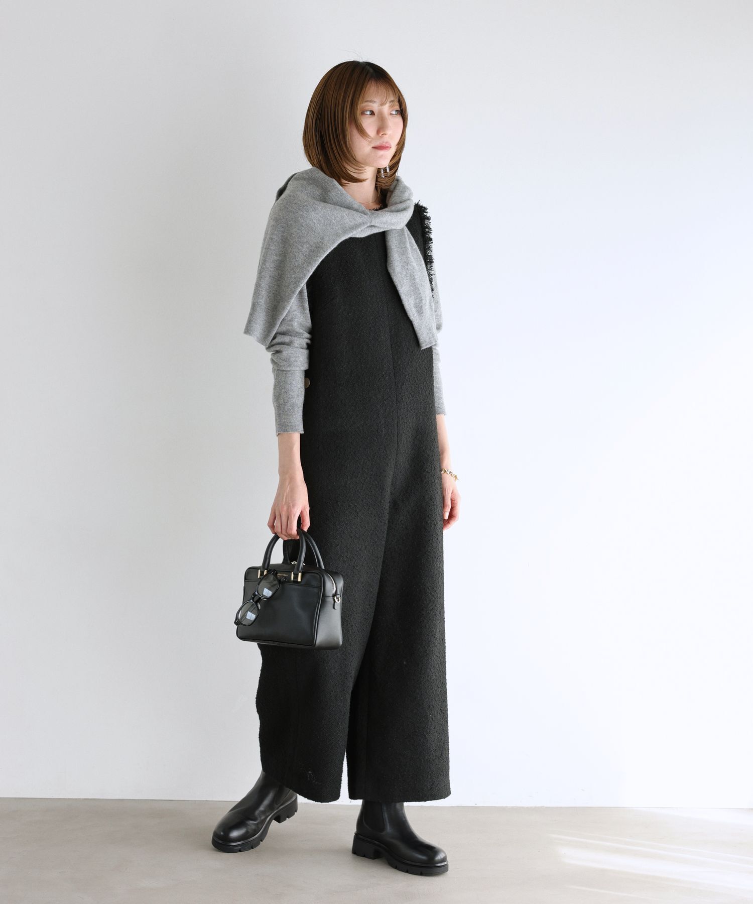 BABYLONE「ツイードフリンジオールインワン」|オールインワン|