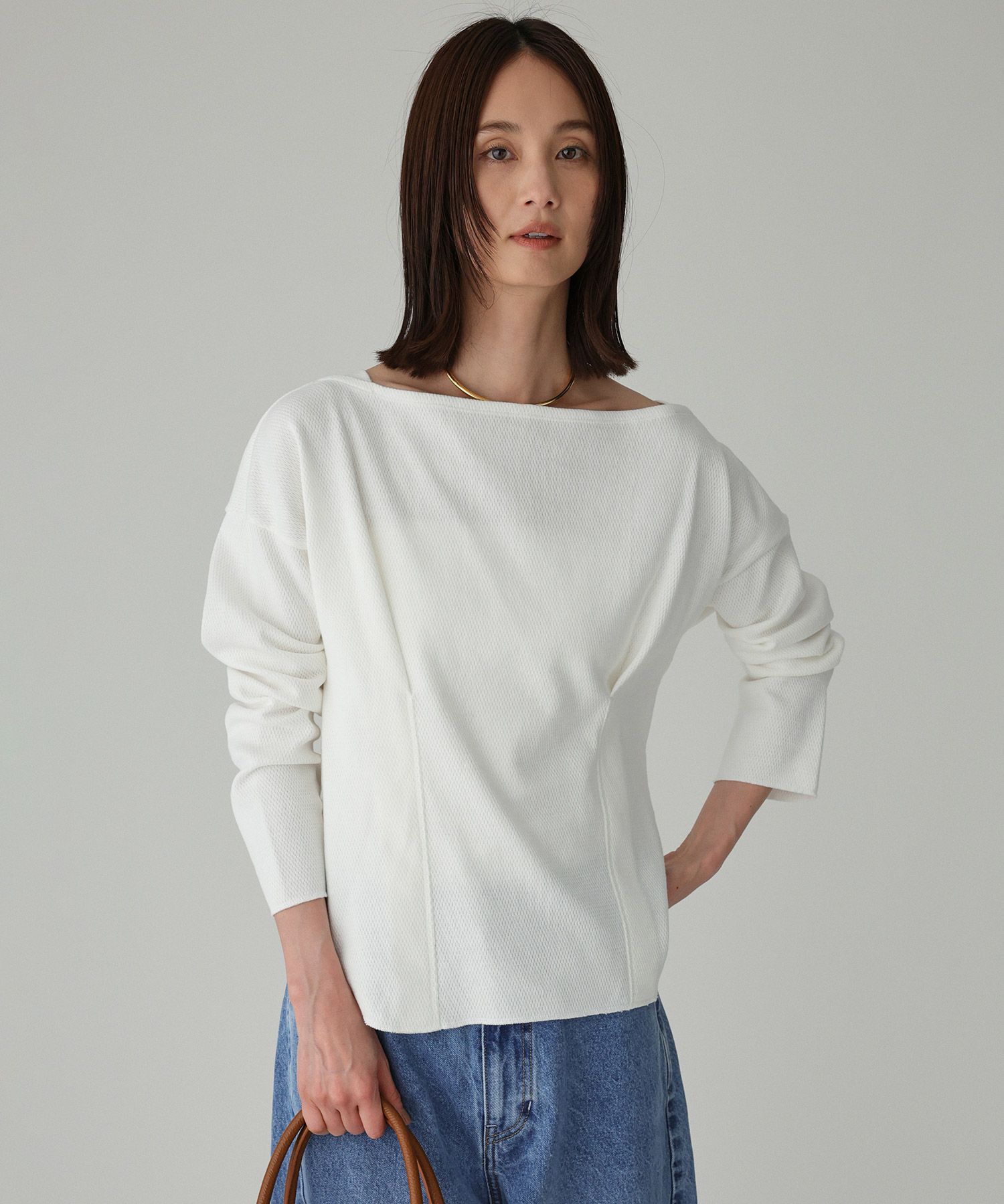 BABYLONE「コットンハニカムプルオーバー」|Tシャツ・カットソー|