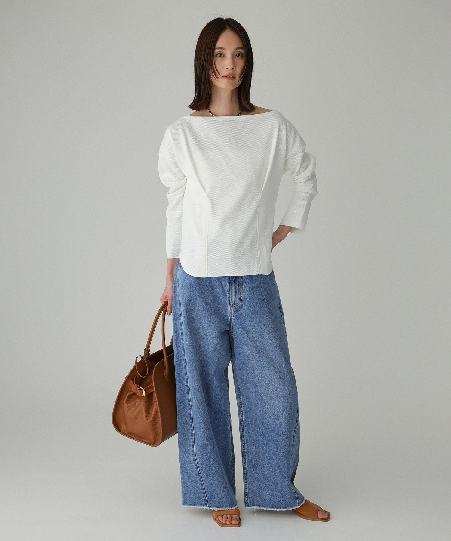 BABYLONE「コットンハニカムプルオーバー」|Tシャツ・カットソー|