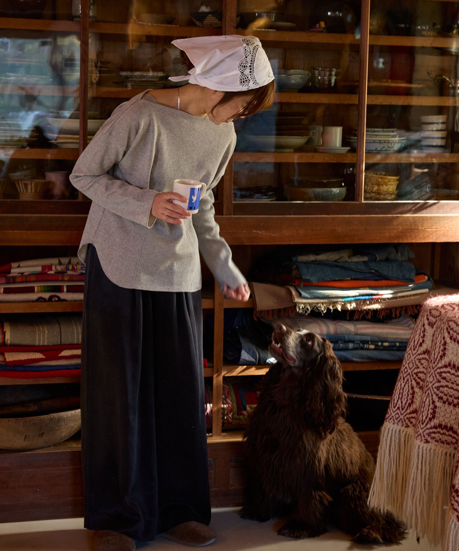 BABYLONE「コットンハニカムプルオーバー」|Tシャツ・カットソー|