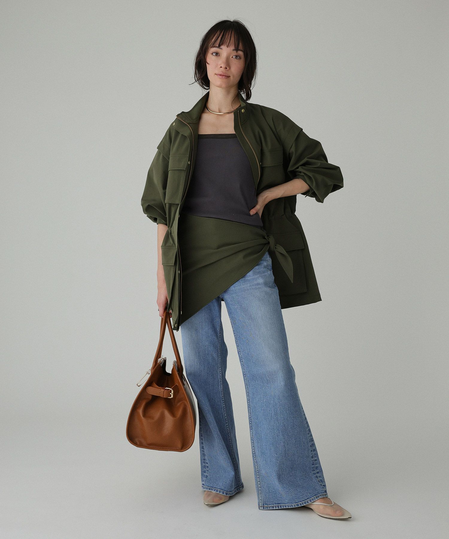 BABYLONE「【撥水・UVカット】ダブルクロスブルゾン」|ブルゾン・スタジャン|