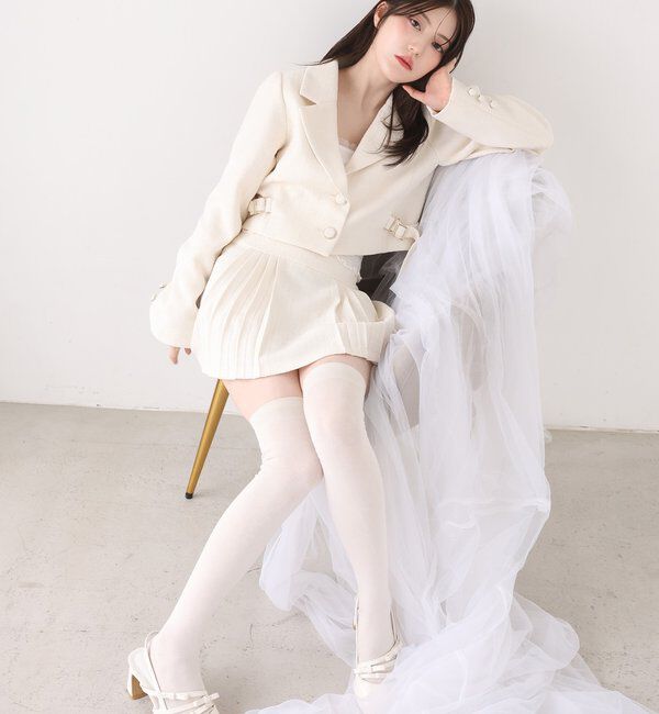  「ツイードプリーツミニスカート／サイズ展開あり」|スカート|