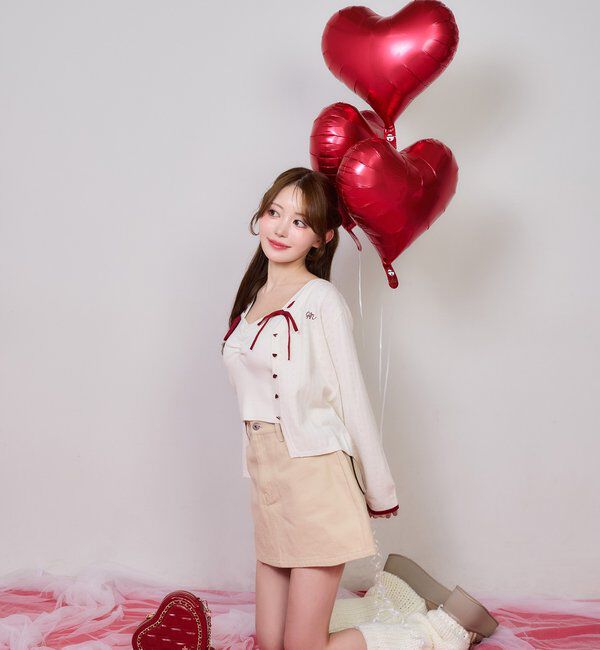  「ハートポケットミニスカート」|スカート|