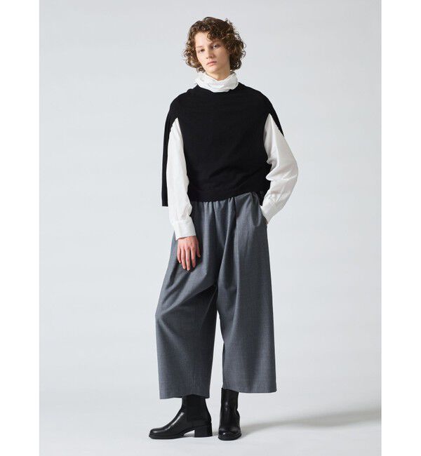 mizuiro ind「mizuiro ind ポンチョプルオーバー」|ニット・セーター|