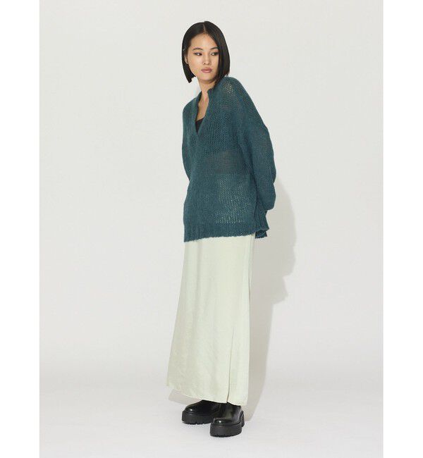 MIDIUMISOLID「MIDIUMISOLID for Ladies サテンマーメイドスカート（SOPHISTICATE)」|スカート|