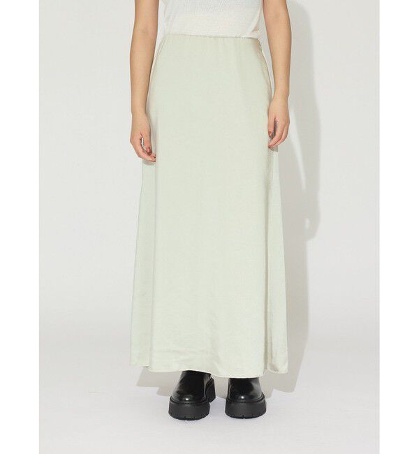 MIDIUMISOLID「MIDIUMISOLID for Ladies サテンマーメイドスカート（SOPHISTICATE)」|スカート|