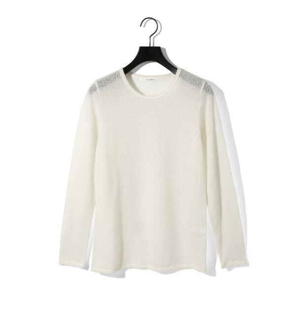 MIDIUMISOLID「MIDIUMISOLID for Ladies ウールシアープルオーバー」|Tシャツ・カットソー|アイボリー