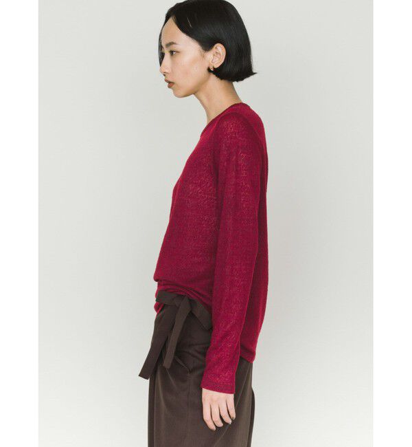 MIDIUMISOLID「MIDIUMISOLID for Ladies ウールシアープルオーバー」|Tシャツ・カットソー|