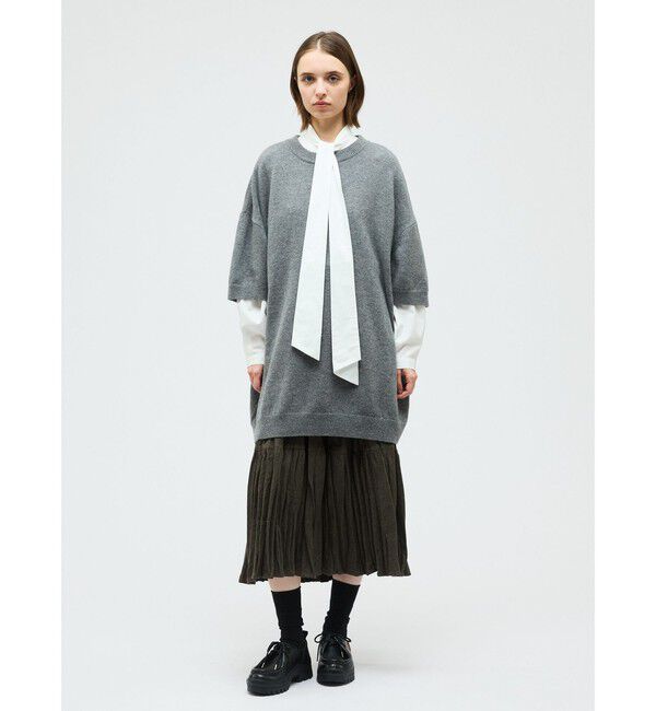 mizuiro ind「mizuiro ind ウールブレンドティアードワッシャースカート」|スカート|