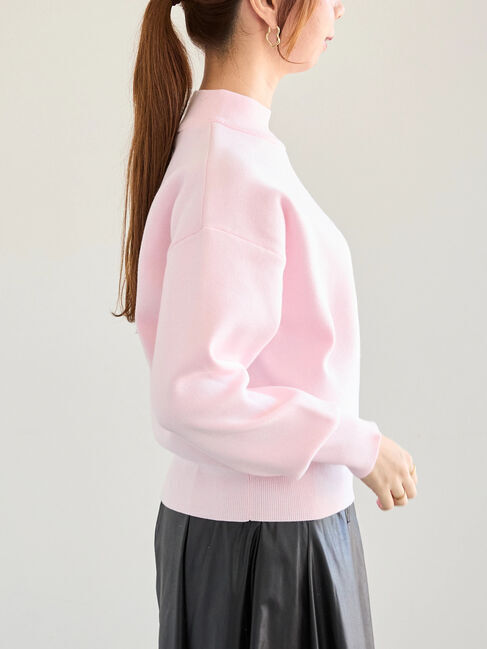 Te chichi「スタンドショルダーメタルボタンニット」|ニット・セーター|