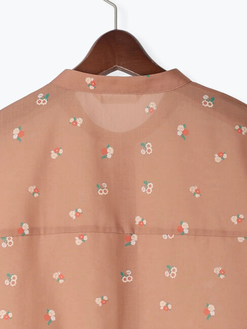 Te chichi TERRASSE「【日比谷花壇コラボ】プリントクロップドシャツ（セットアップ可）」|シャツ・ブラウス|