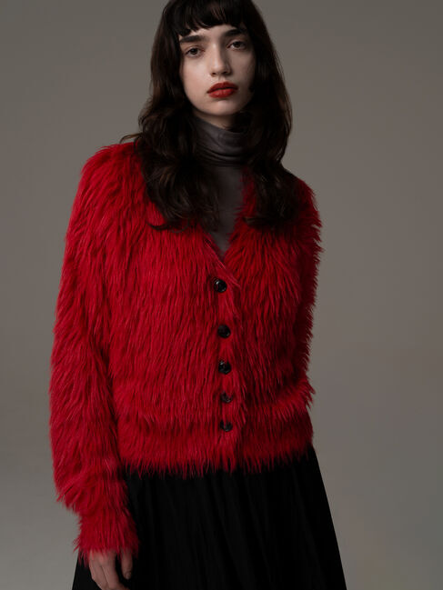 Te chichi「【R by Te chichi】シャギーカーディガン《2025winter catalog item》」|カーディガン|