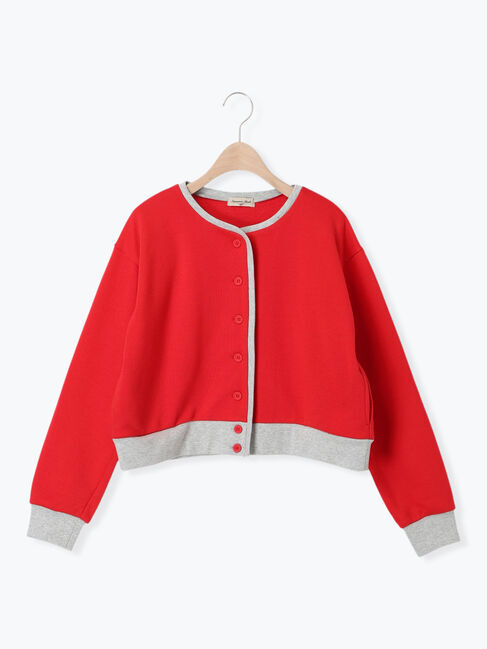 Samansa Mos2「◎配色スウェットカーディガン」|カーディガン|