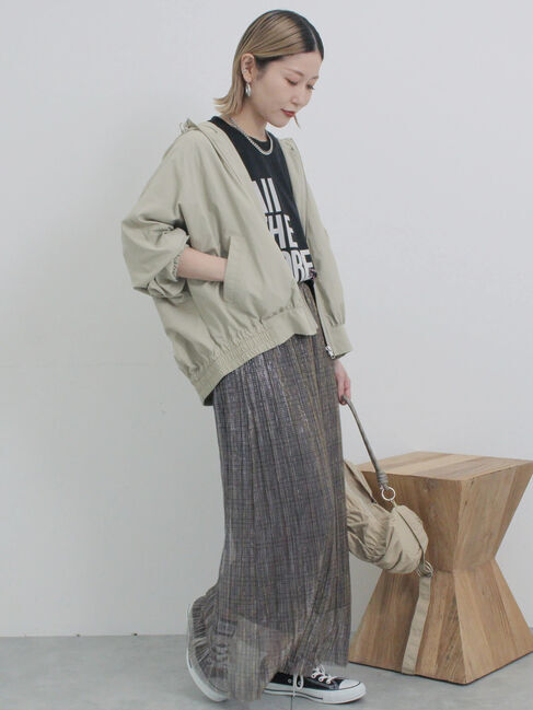 Samansa Mos2 blue「シャーリングミニドラムバッグ」|その他|