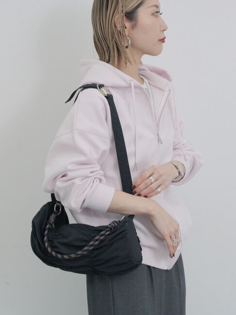 Samansa Mos2 blue「シャーリングミニドラムバッグ」|その他|