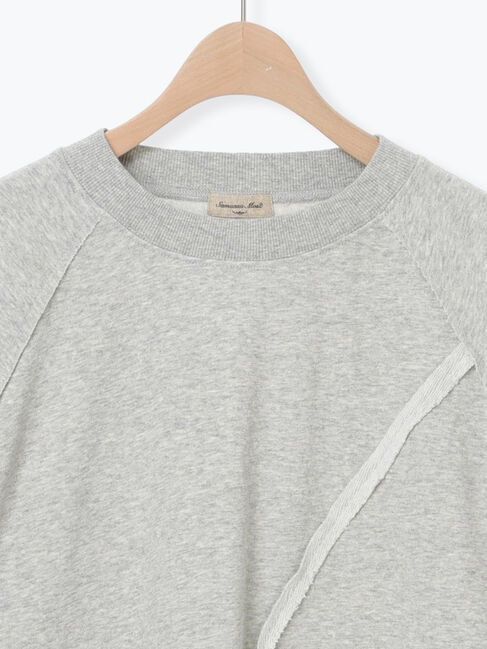 Samansa Mos2「ミニ裏毛ブロッキングショートスウェット」|Tシャツ・カットソー|