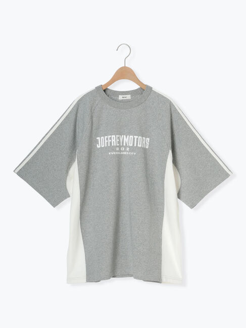 SM2「配色ラインロゴプリントオーバーTシャツ」|Tシャツ・カットソー|