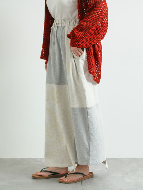 SM2「裏毛プリント配色アシメスカート」|スカート|