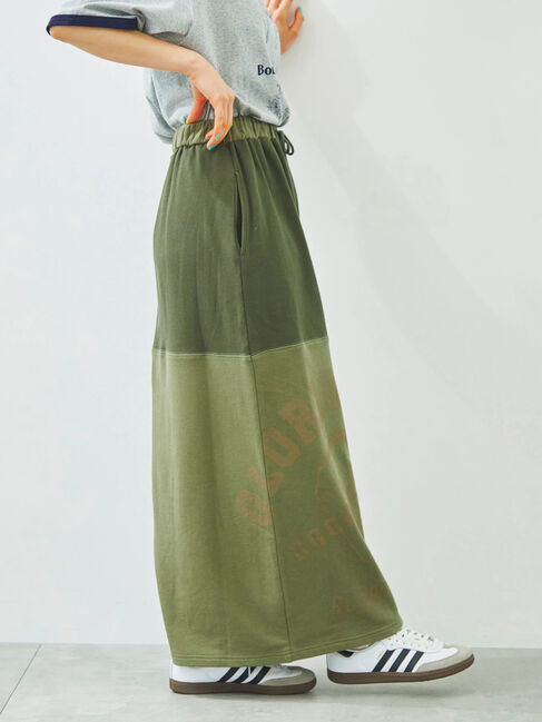 SM2「裏毛プリント配色アシメスカート」|スカート|