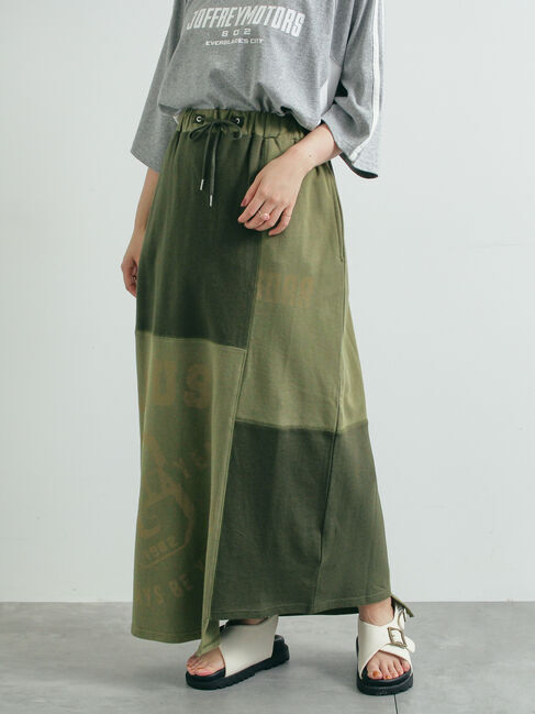 SM2「裏毛プリント配色アシメスカート」|スカート|