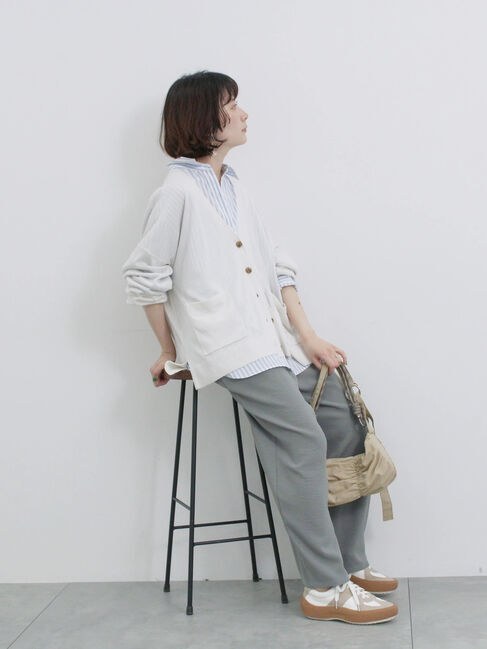 Samansa Mos2 blue「【接触冷感】マルチスタイルシャツ」|シャツ・ブラウス|