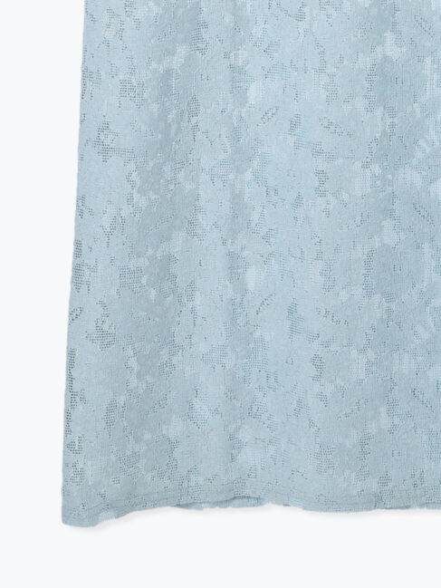 Samansa Mos2 blue「メッシュレースキャミワンピース」|ワンピース|