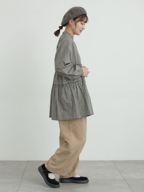 Samansa Mos2「【帯電防止裏地】ツータックストレートパンツ《M/Lサイズ》」|その他|