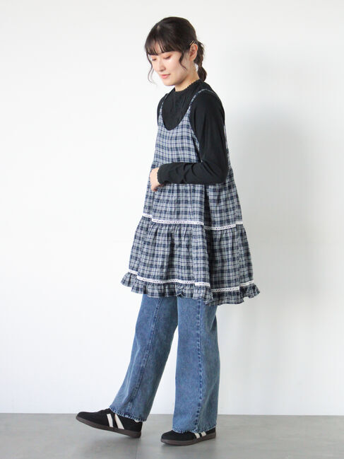 Samansa Mos2「はしごレースティアードキャミチュニック」|シャツ・ブラウス|