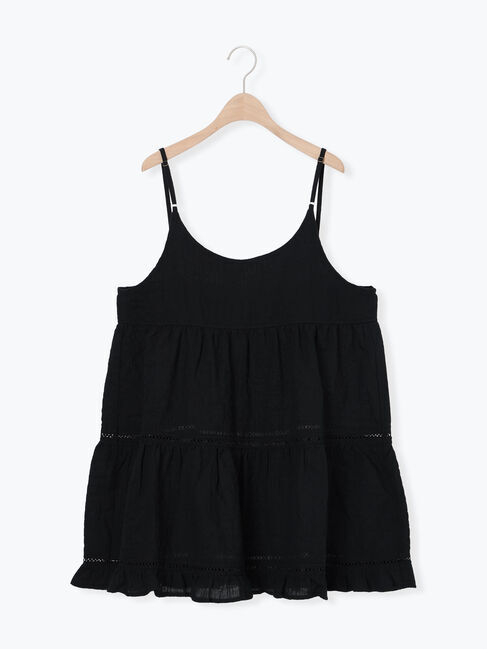 Samansa Mos2「はしごレースティアードキャミチュニック」|シャツ・ブラウス|