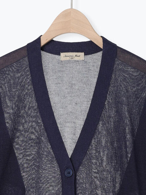 Samansa Mos2「ペーパーライクニットカーディガン」|カーディガン|