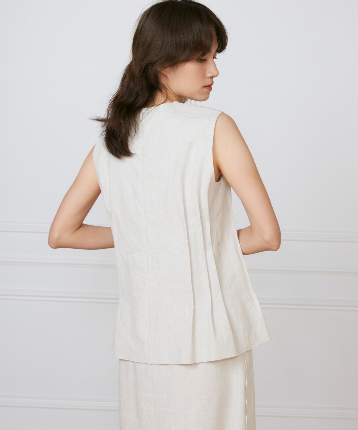 INED「《大きいサイズ》ウエストピンタックブラウス　《la veille by SUPERIOR CLOSET》」|シャツ・ブラウス|